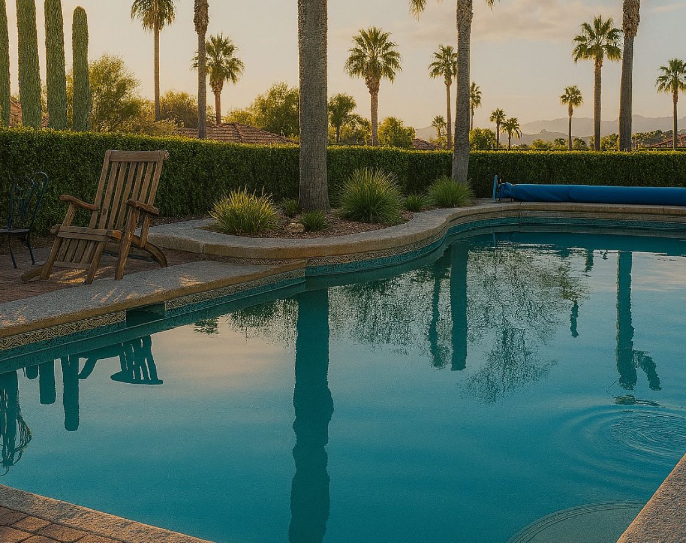 Skilled Pool Service and Repair experts repairing a residential pool in Eastvale, CA, showcasing the advantages of reliable local pool repair professionals.