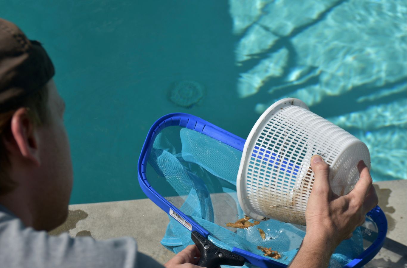 A Pool Service and Repair team member delivering pool service in Lake Forest, CA, highlighting the benefits of expert care, timely maintenance, and safe pools.