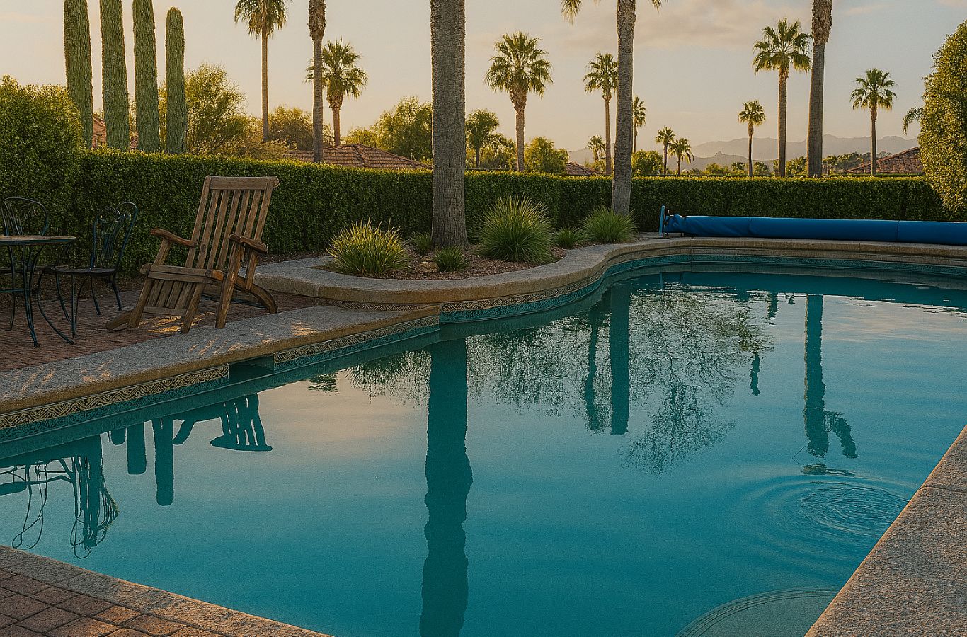 Skilled Pool Service and Repair experts repairing a residential pool in Eastvale, CA, showcasing the advantages of reliable local pool repair professionals.